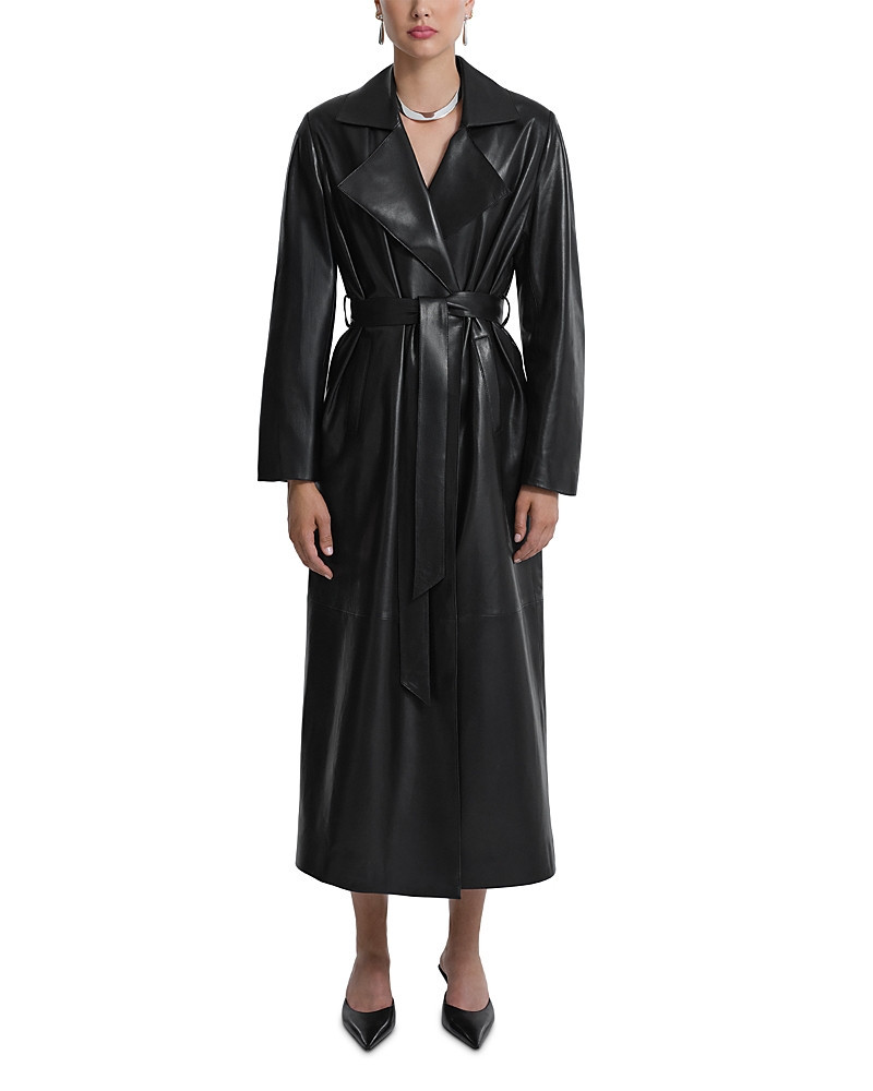 Nour Hammour Kasha Leather Belted Coat | Bloomingdale's (US)