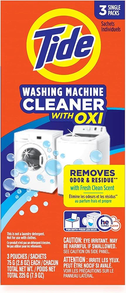 Tide Washing Machine Cleaner, Washer Machine Cleaner, Front & Top Loader Machines, 3 Count (Pack ... | Amazon (CA)