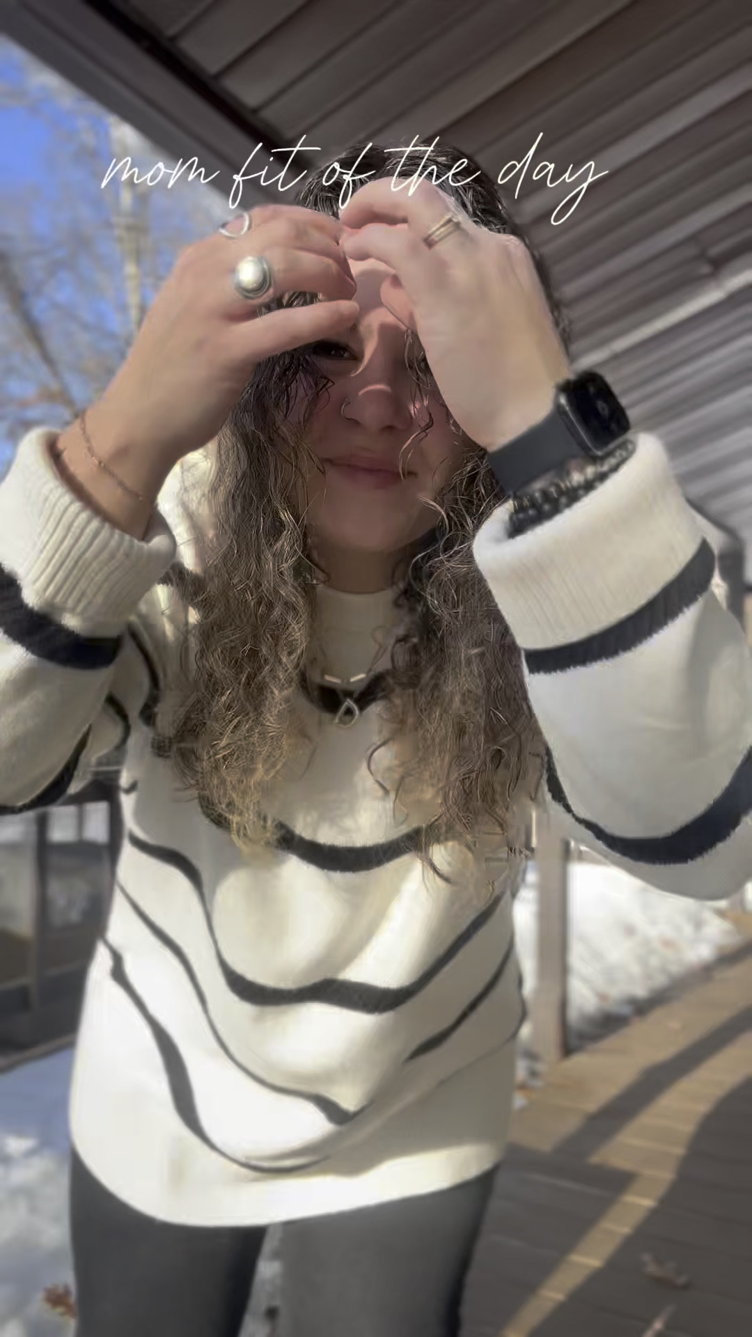 My favorite sweater from @Aerie that I have in too many color ways 🙈 I thrifted these jeans, but they’re originally from Old Navy! 

Midsize // mom outfit // teacher outfit // ootd 