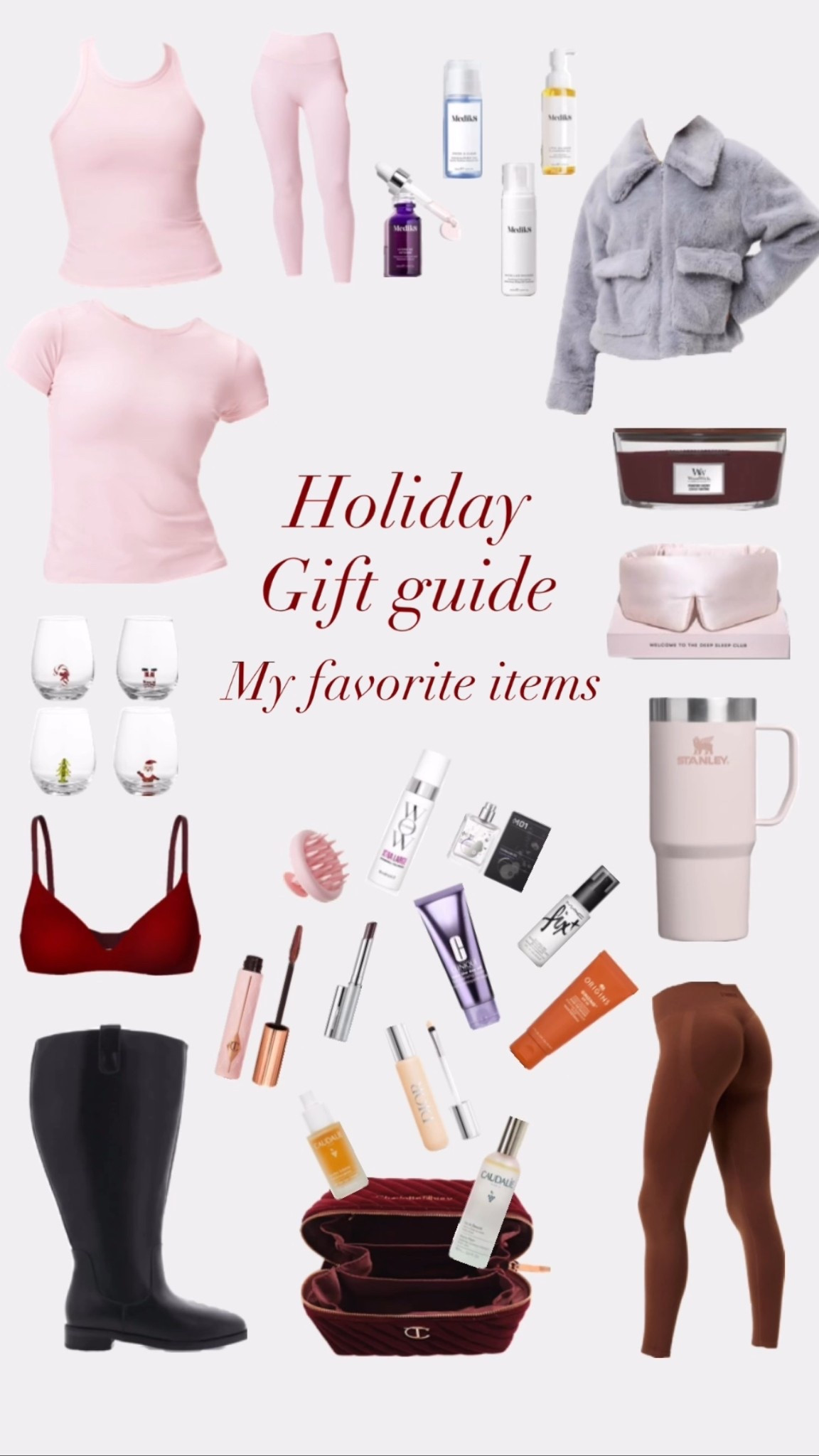 Don’t know what to put on your Christmas list? Here is some inspiration!! These are all products I love and would a 100% get if I already didn’t have them 🤍💗 🫶❄️🤍 

#LTKCyberWeek #LTKgiftguide #LTKmidsize