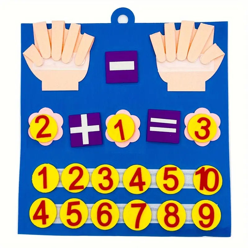 Kid Montessori Felt Finger Numbers Math Toys Children Counting Early Learning Educational Board F... | Temu Affiliate Program