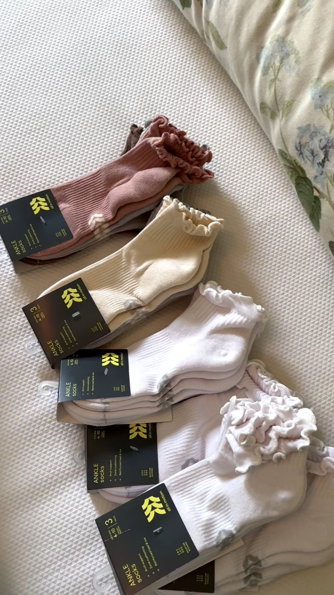 My favorite ruffle socks for tennis shoes! 