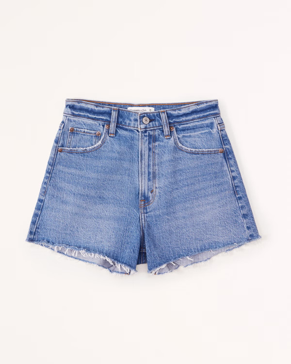 High Rise 90s Cutoff Short | Abercrombie & Fitch (US)