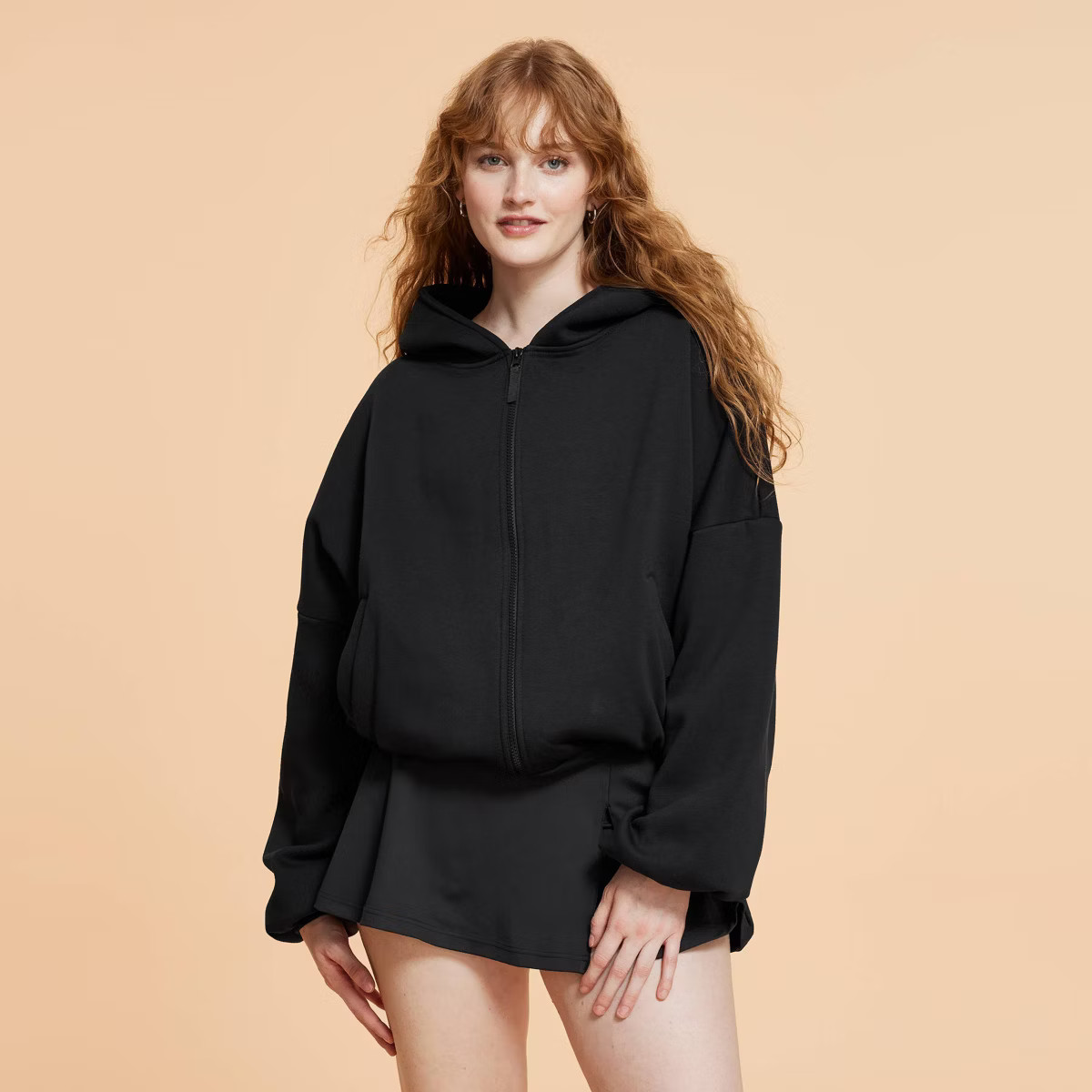 Blogilates Women's Marshmallow Full Zip Hooded Sweatshirt | Target