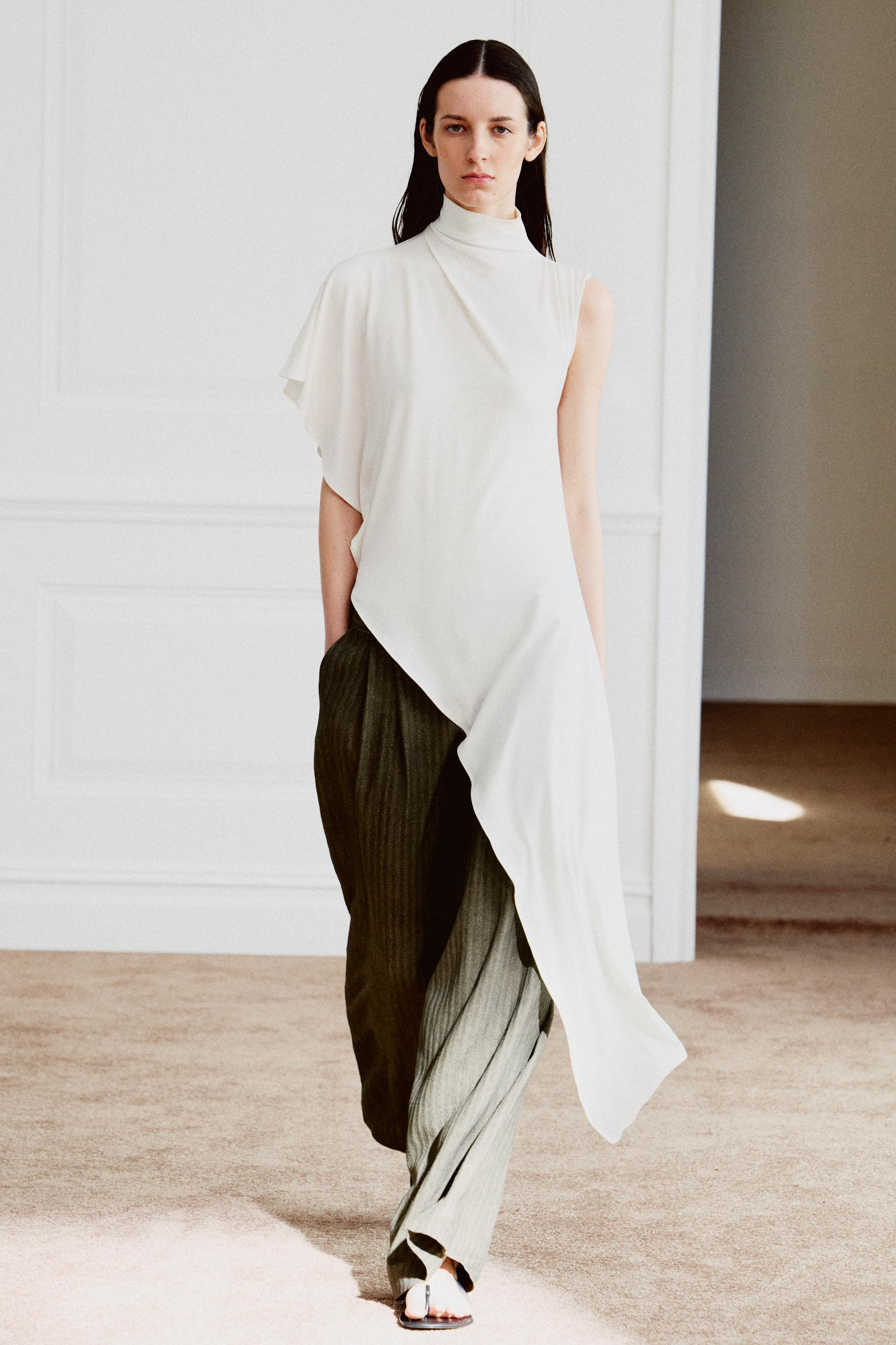 DRAPED ASYMMETRIC TOP | Zara US