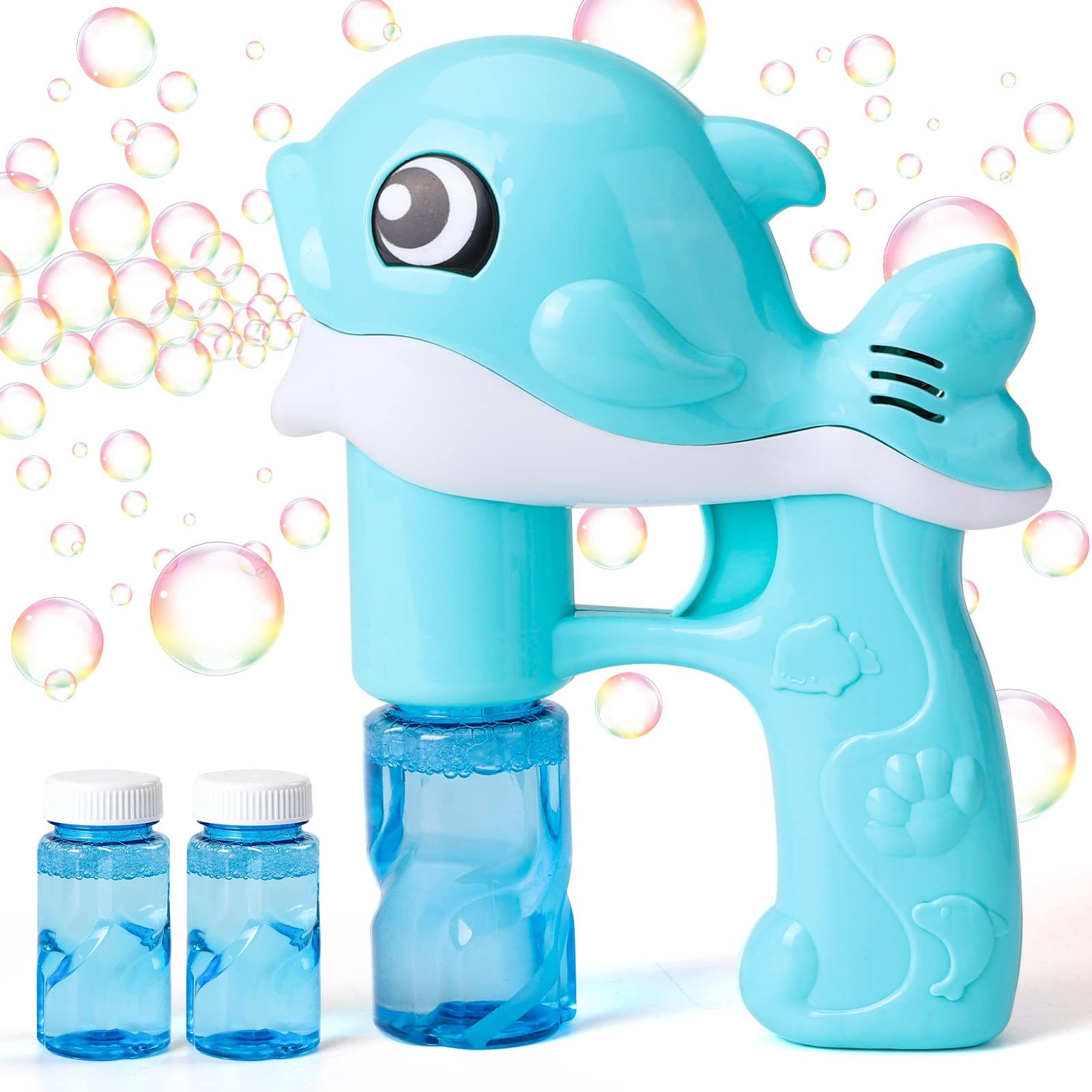 Kids Whale Automatic Bubble Gun Toys,with 2 Bubble Solutions for Kids, Bazooka Bubble Gun, Toddle... | Amazon (US)