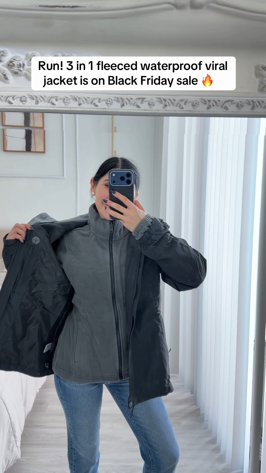 3 in 1 fleeced detachable ski jacket snow jacket waterproof jacket 

#LTKFindsUnder100 #LTKActive #LTKCyberWeek