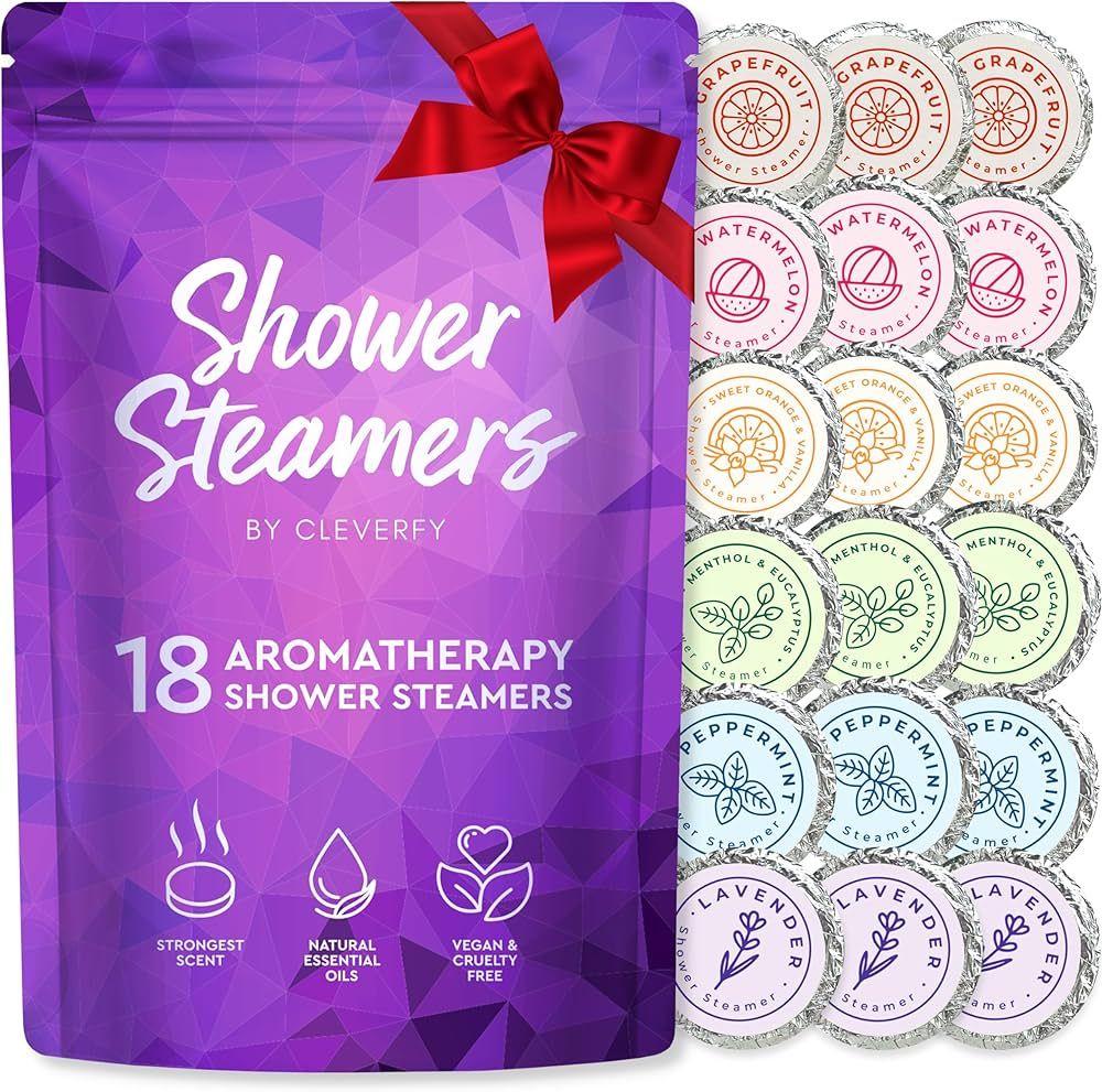 Cleverfy Shower Steamers Aromatherapy - 18 Pack of Shower Bombs with Essential Oils. Self Care St... | Amazon (US)