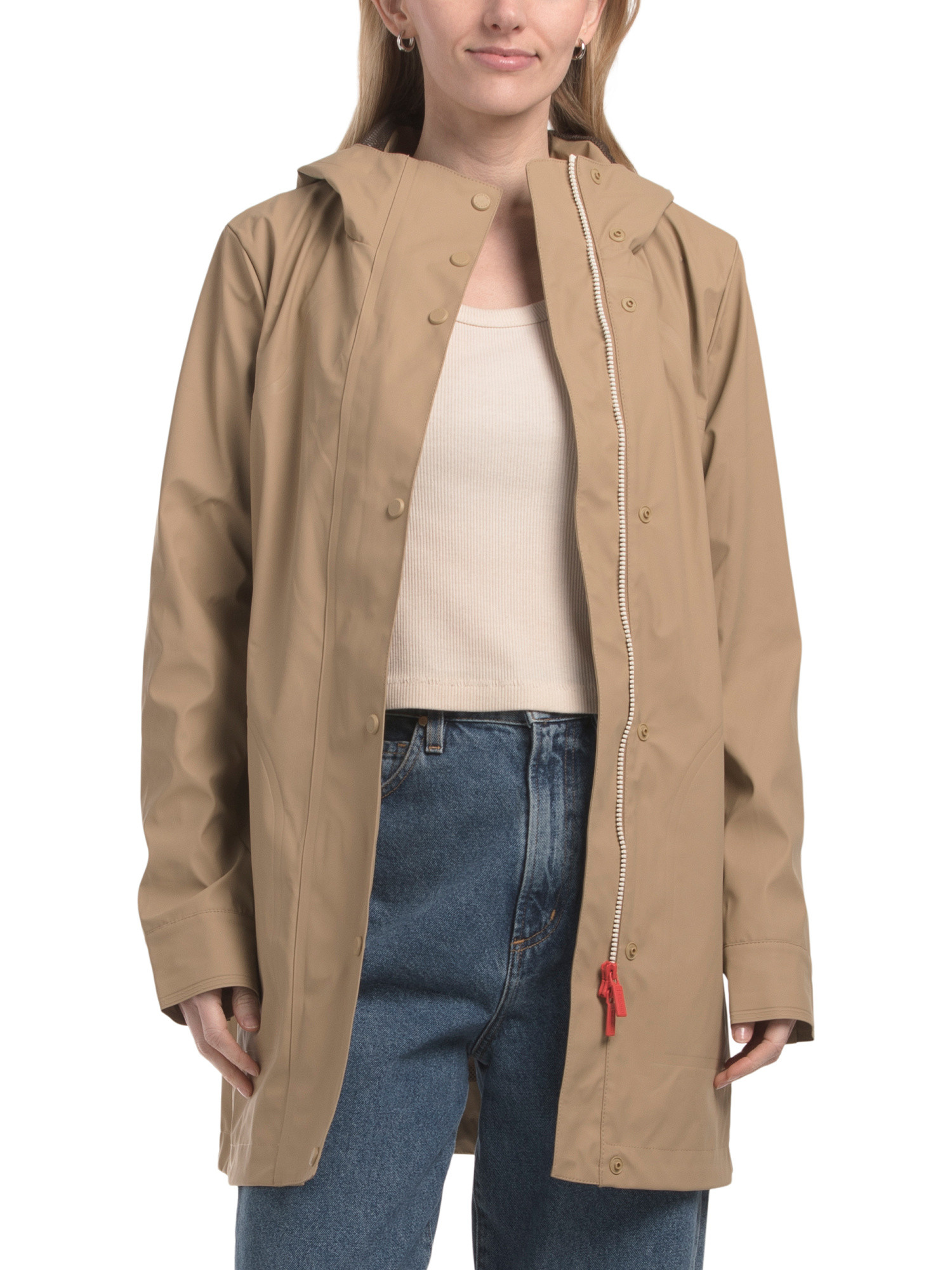 Acacia Rubberized Rain Coat | TJ Maxx