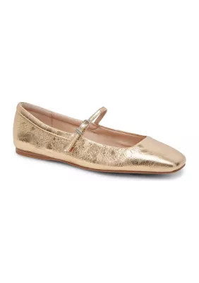 Dolce Vita Women's Reyes Flats, Gold, 6.5M | Belk