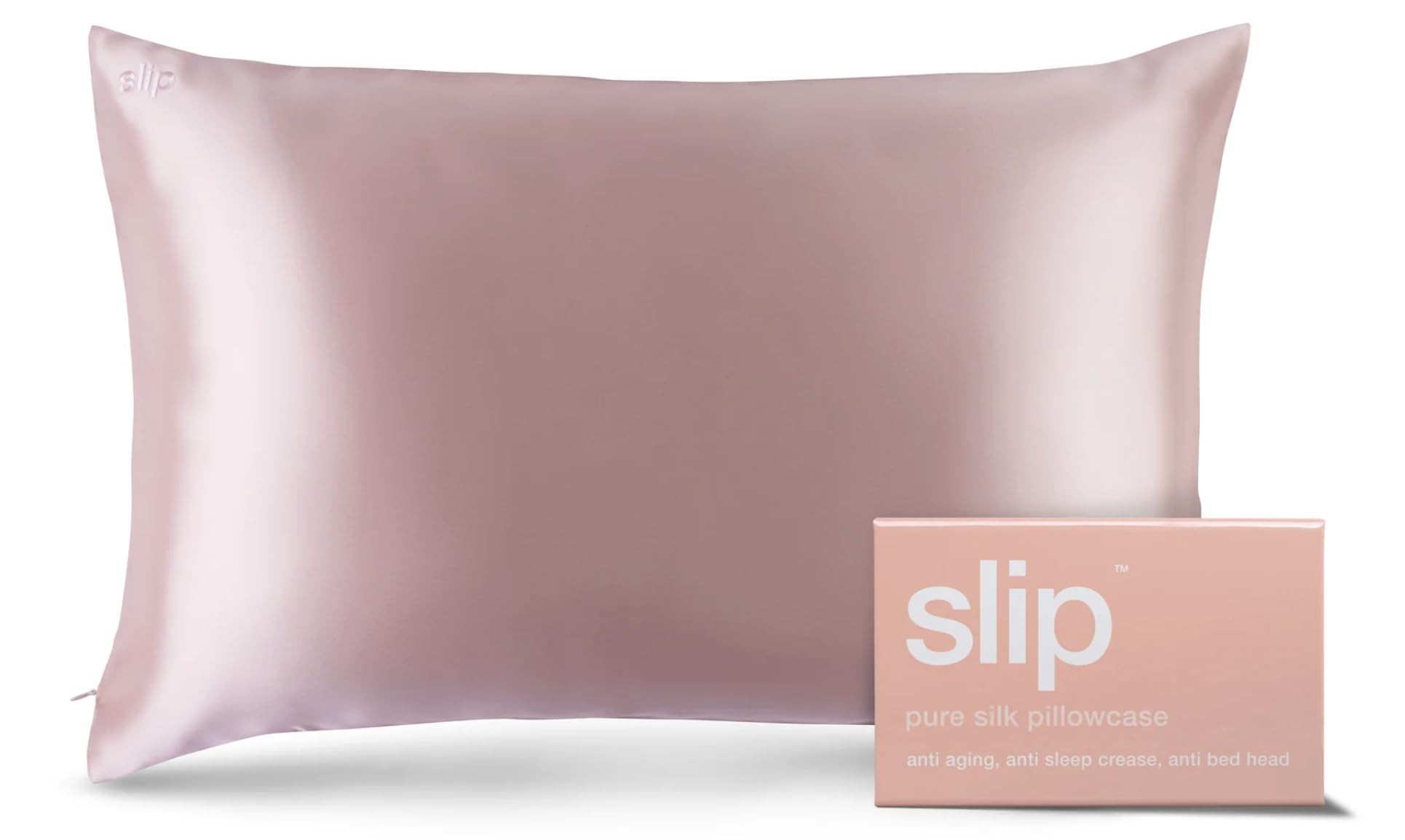 slip The Original Queen Pure Silk Pillow Case - 100% Pure 22 Momme Mulberry Silk - Queen Size Sta... | Amazon (US)