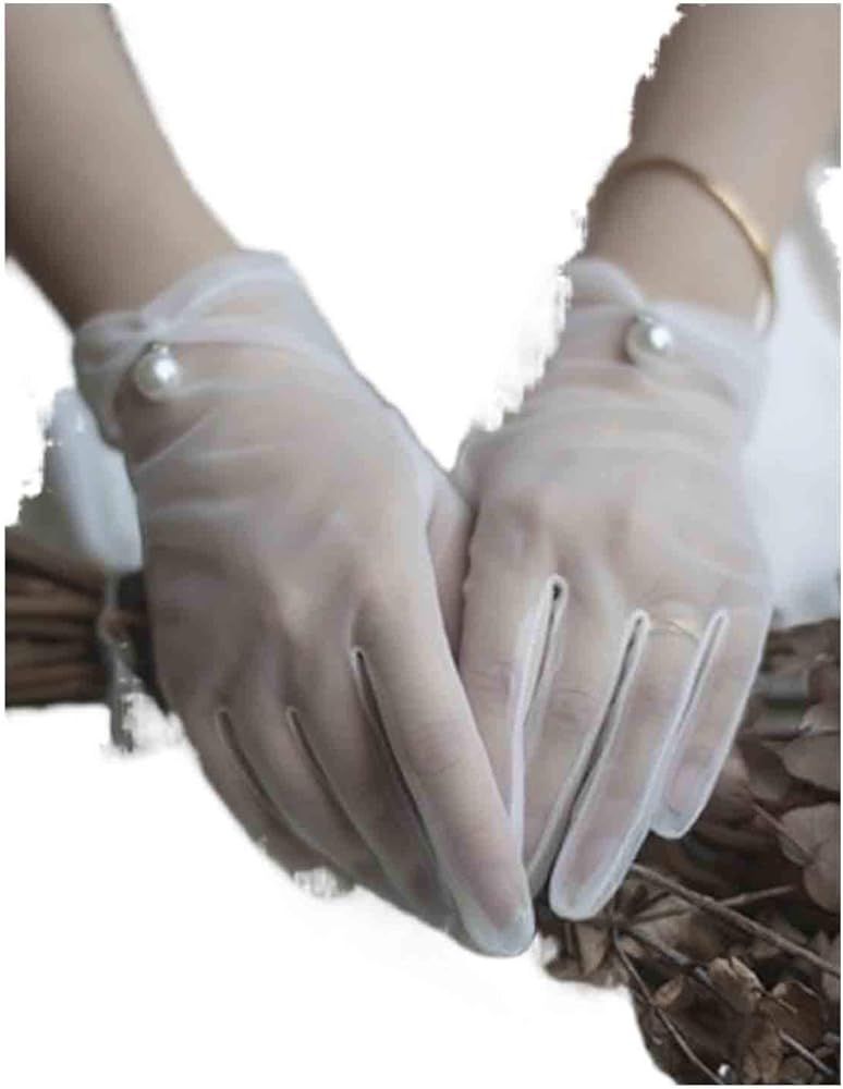 Amazon.com: Olbye Bridal Wedding Gloves Full Fingers White Bridal Gloves For Bride and Bridesmaid... | Amazon (US)