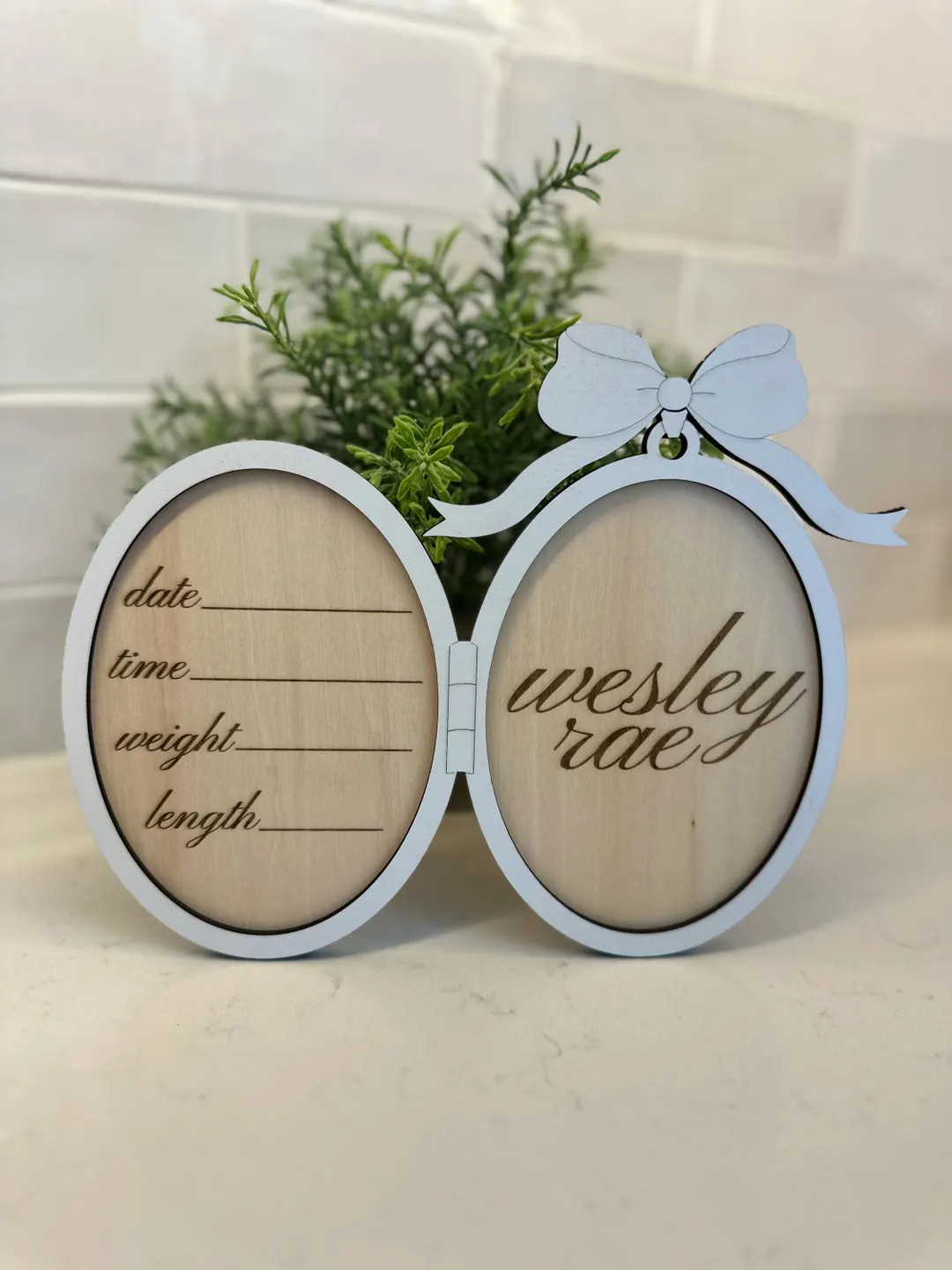 Birth Announcement Sign | Locket Name Sign | Vintage Announcement Sign | Girl Birth Stat Sign | B... | Etsy (US)