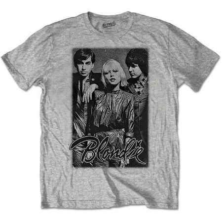 Men s Blondie Band Promo Slim Fit T-shirt Small Grey | Walmart (US)