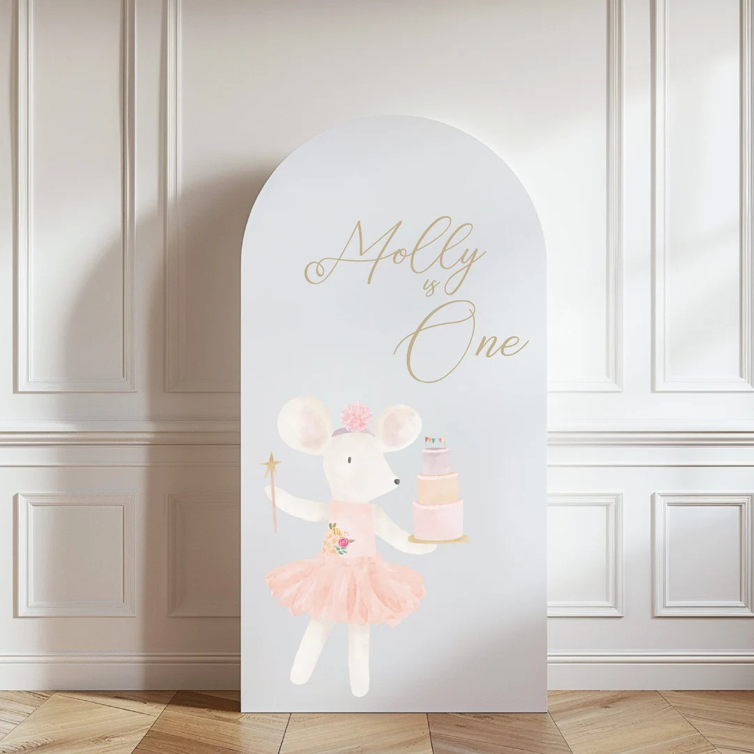 Mouse Birthday Party Backdrop, Wand and Cake Cutout (digital Download) - Etsy | Etsy (US)