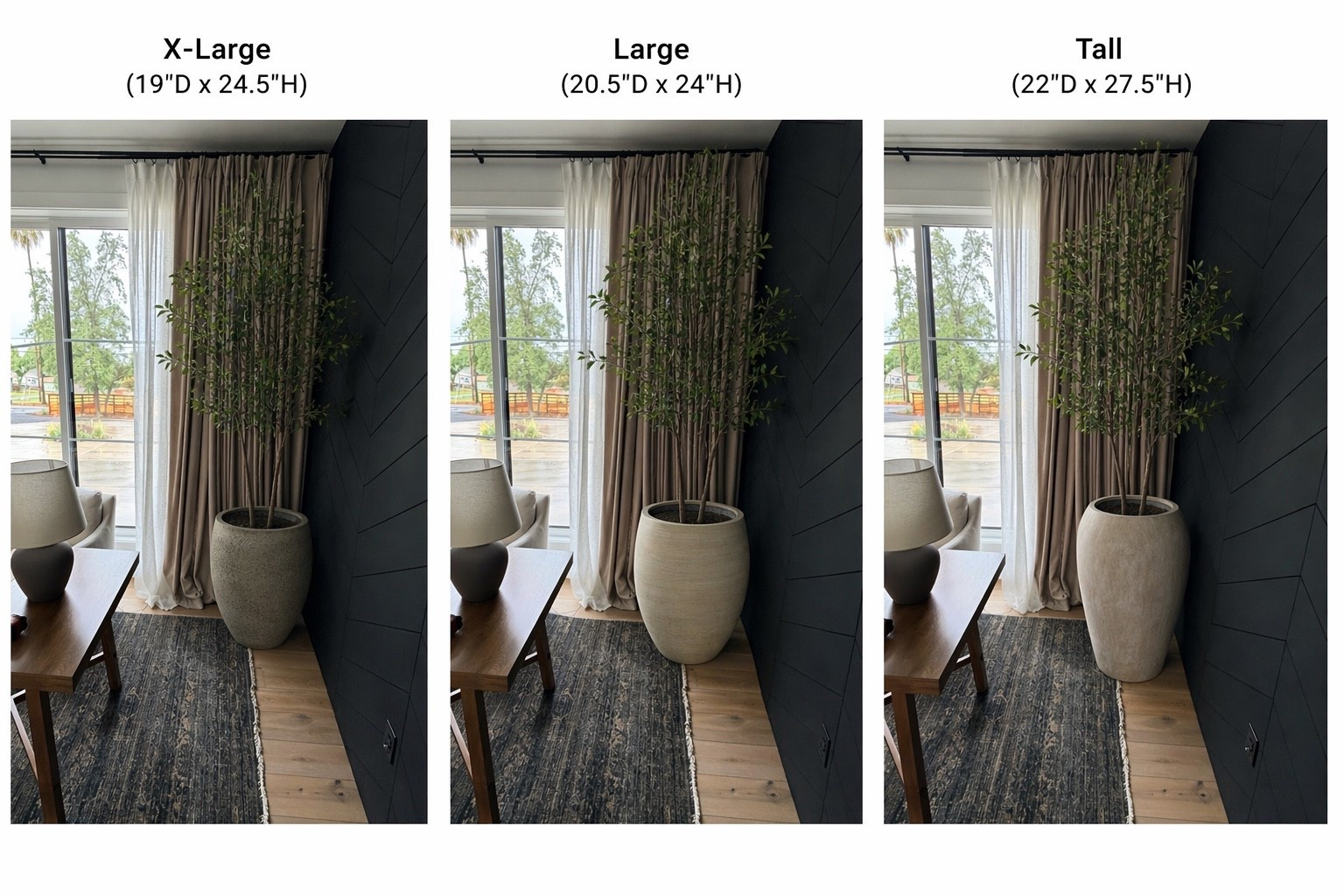 Large planters I’m searching for to put in my office with an olive tree 