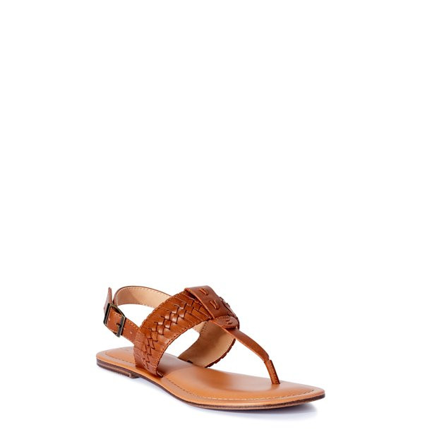 Time and Tru Women's Whipstitch Thong Sandals | Walmart (US)