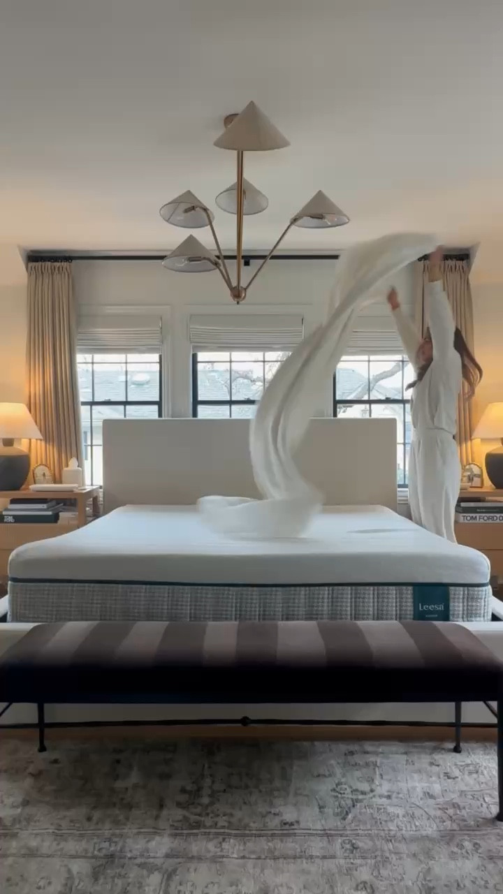 A FULLY clean bed hits different. I admittedly do not wash our mattress cover enough, but when I do I’m reminded to share our mattress. We got this @leesasleep mattress this time last year when I was pregnant & we have loved it! They are currently having a huge sale where you can 30% off select mattresses AND get a free sleep bundle (which includes 2 pillows & a microfiber sheet set) + stack my code: LAUREN50 for an additional $50 off of your purchase.

I have my mattress + some others linked for you to shop here. #leesasleep #mattress #leesapartner #liketkit #cleanwithme #makethebed #cleansheets #cleaning #cleaningmotivation #cleanhouse #cleanhome 
