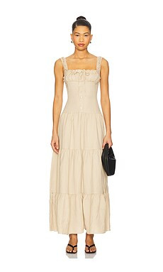 LIONESS Heart Shaped Maxi in Deep Wheat from Revolve.com | Revolve Clothing (Global)