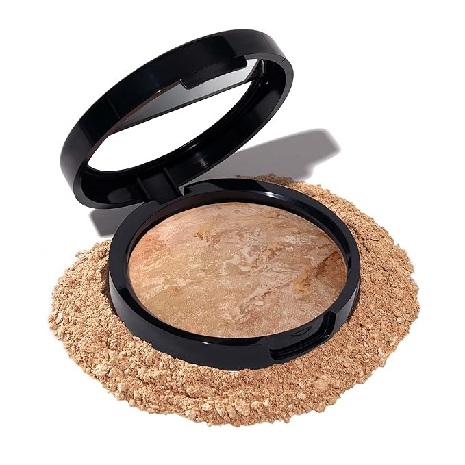 LAURA GELLER NEW YORK Baked Balance-N-Brighten Color Correcting Powder Foundation, Medium | Amazon (US)