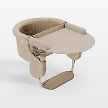 Lalo Oatmeal White Hook On Toddler High Chair + Reviews | Crate & Kids | Crate & Barrel