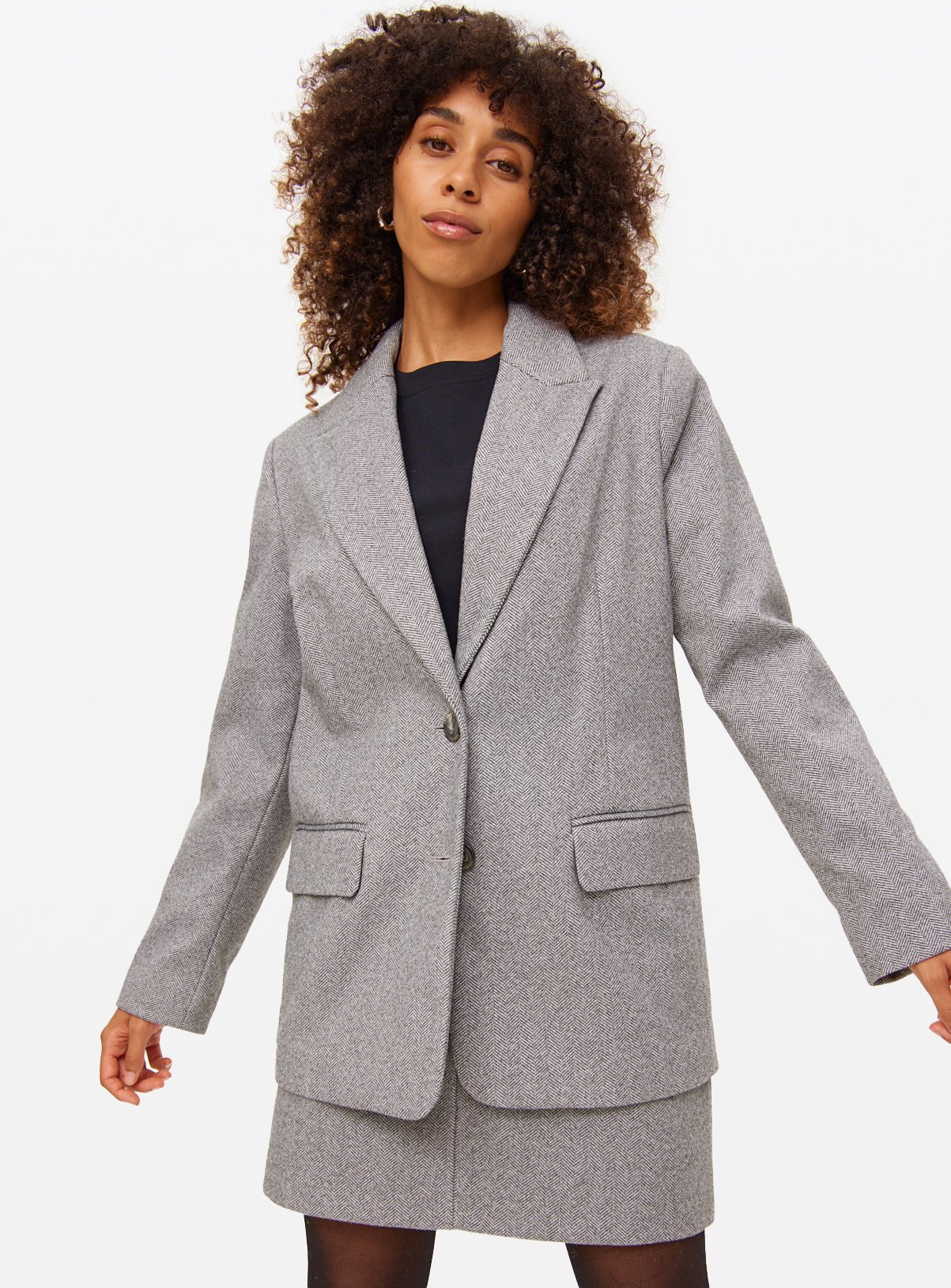 Single Breasted Herringbone Blazer 12 | argos.co.uk