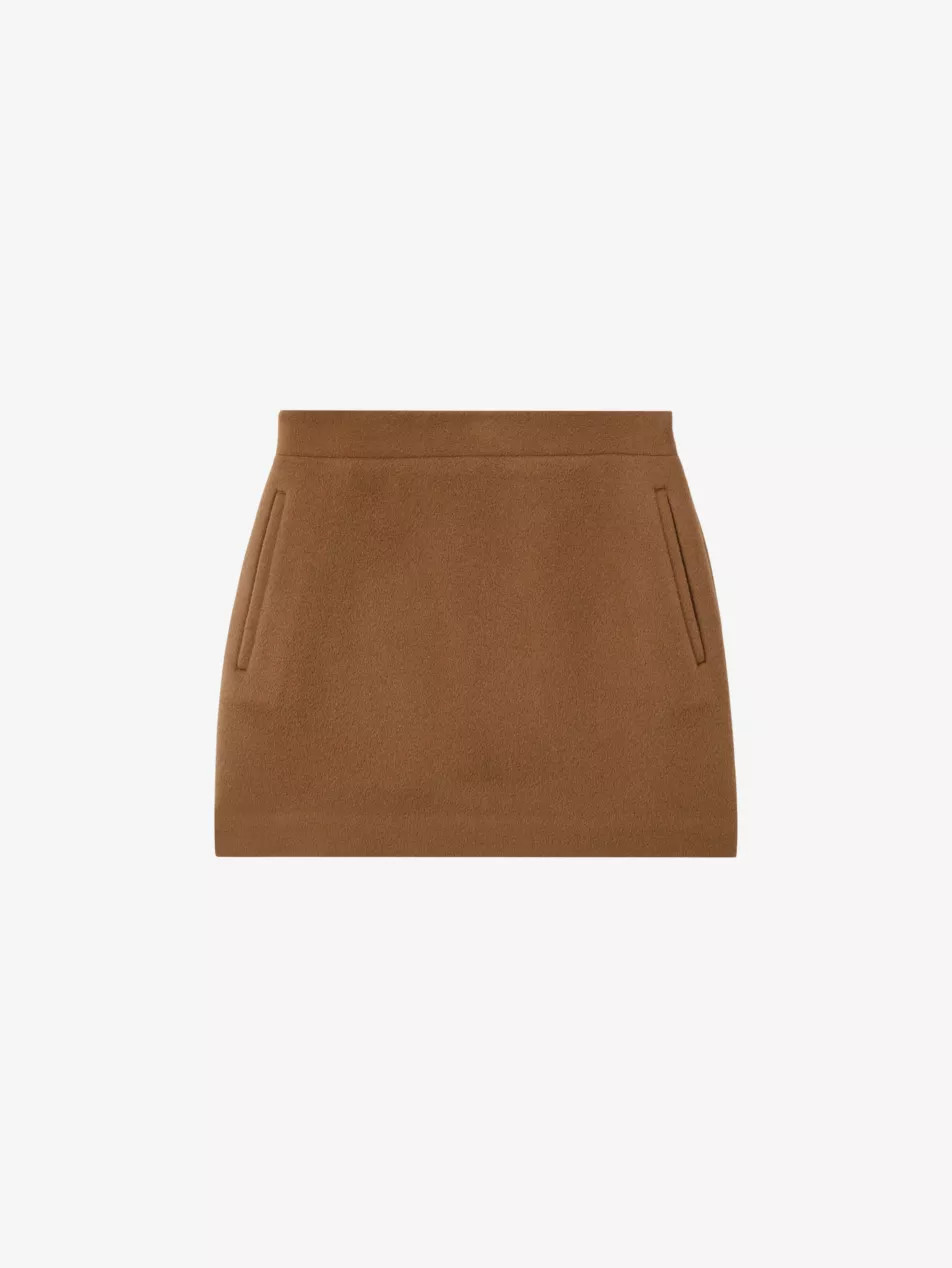 Blake Atelier brushed wool mini skirt | Selfridges
