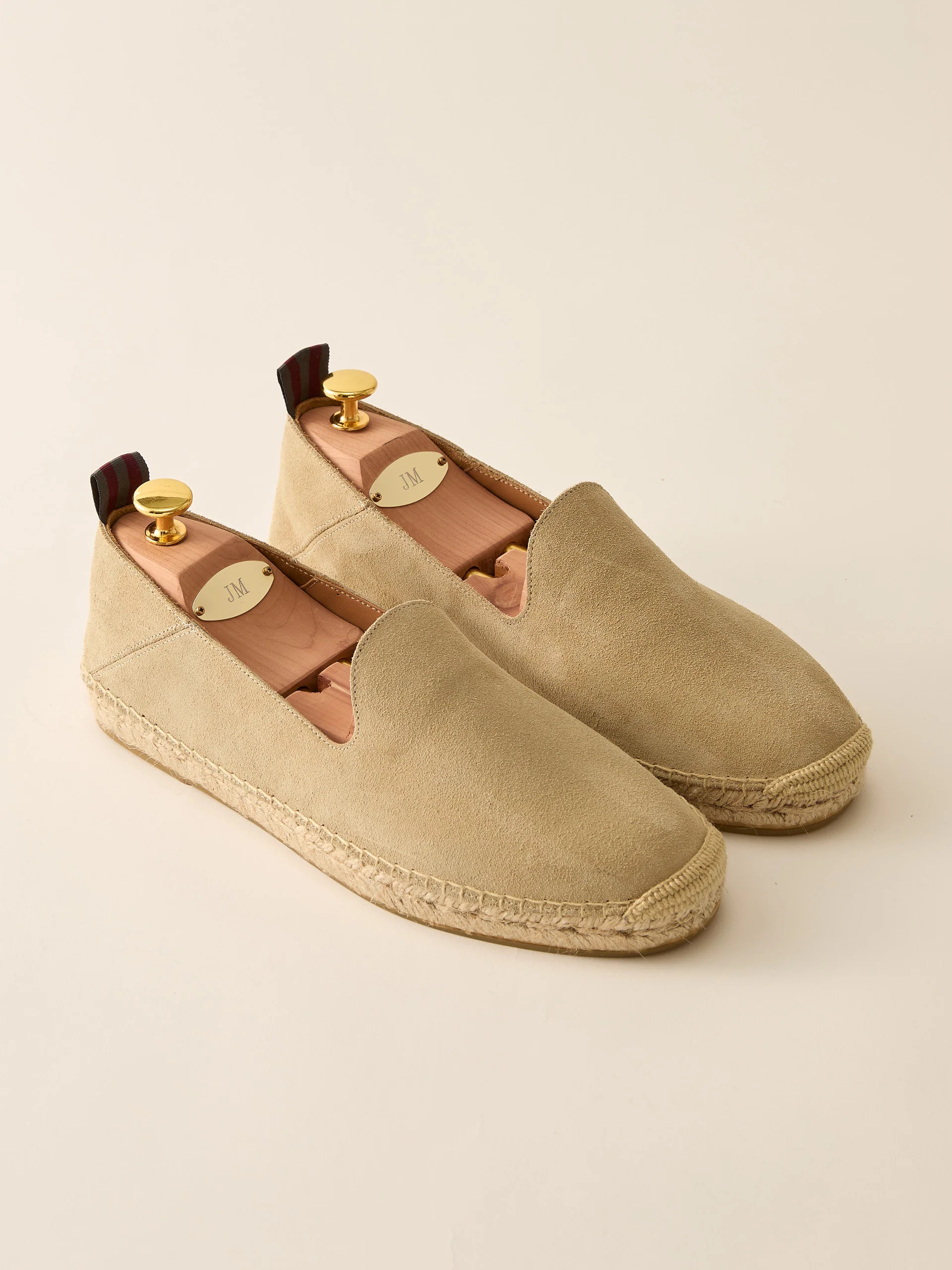 J.McLaughlin Men's Rafe Suede Espadrilles Stone, Size 10 | J.McLaughlin