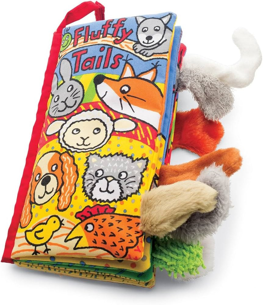 Jellycat Soft Cloth Baby Books, Fluffy Tails | Amazon (US)