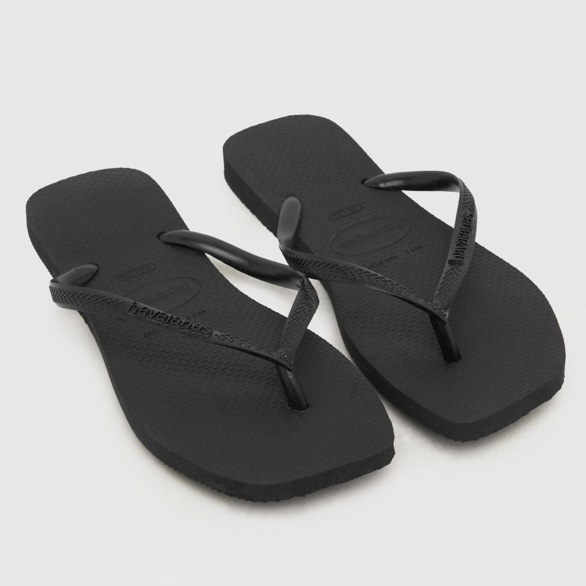 Havaianas slim square sandals in black | Schuh Ireland