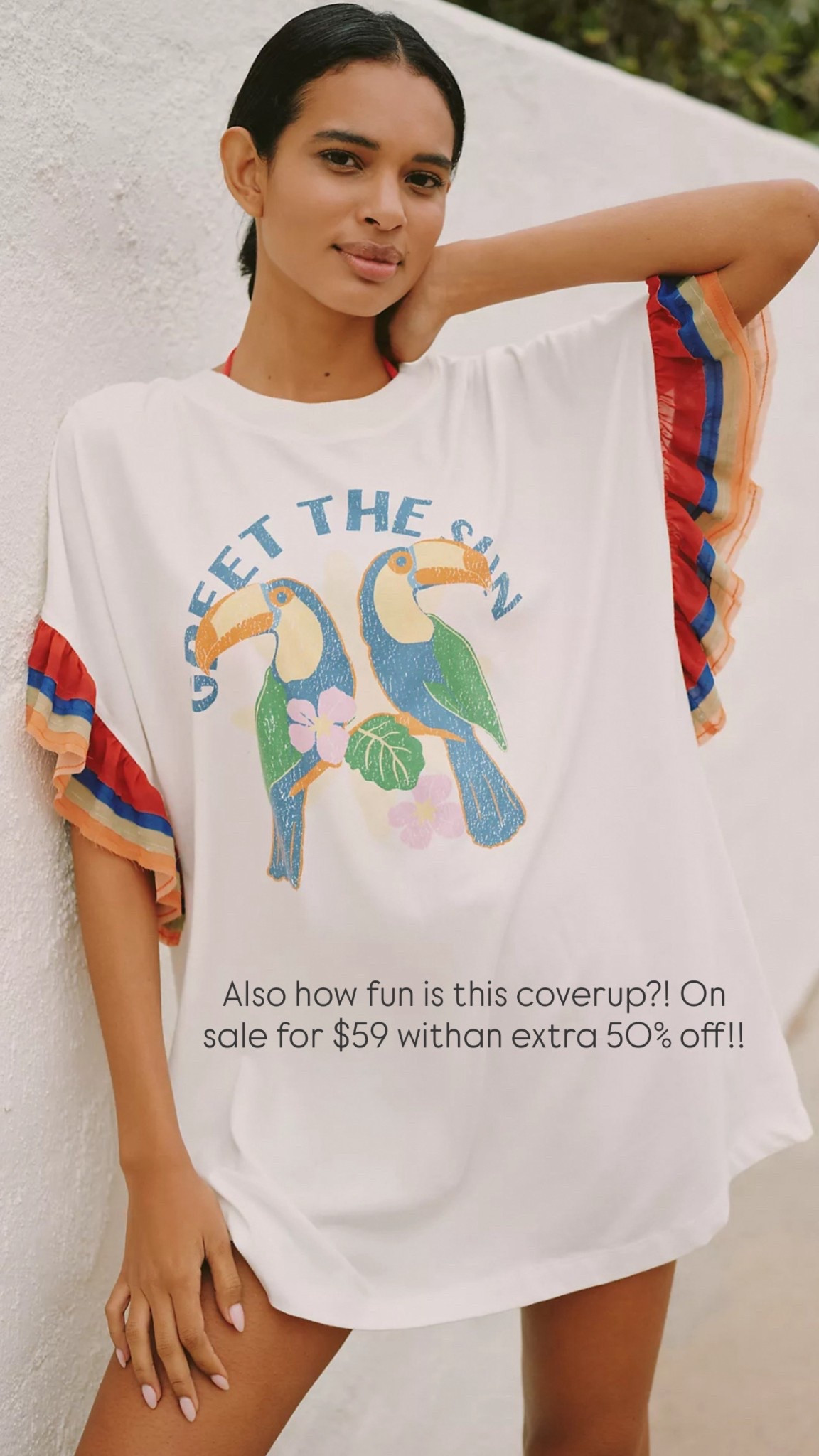 Also how fun is this coverup?! On sale for $59 withan extra 50% off!! 

#LTKSaleAlert #LTKFindsUnder50 #LTKSeasonal