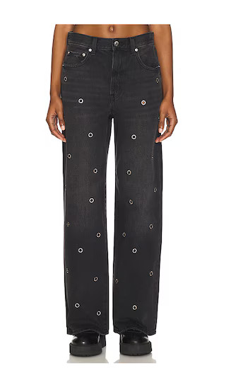 PISTOLA Hendrix High Rise Wide Leg Jeans in Black. - size 29 | Revolve Clothing (Global)