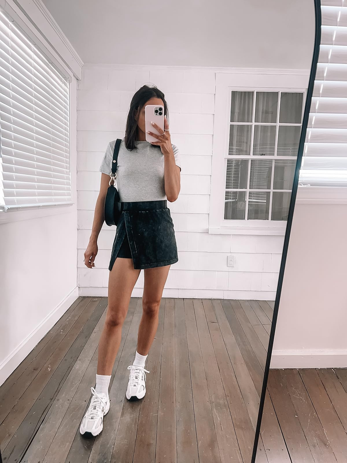 Today’s casual summer outfit - top in s, skort in s (size up) runs small, sneakers true to size. Crewneck Short Sleeve T Shirt/Mini Skirt/sneakers/casual. summer outfit 

 

#LTKSeasonal #LTKPetite #LTKFindsUnder50