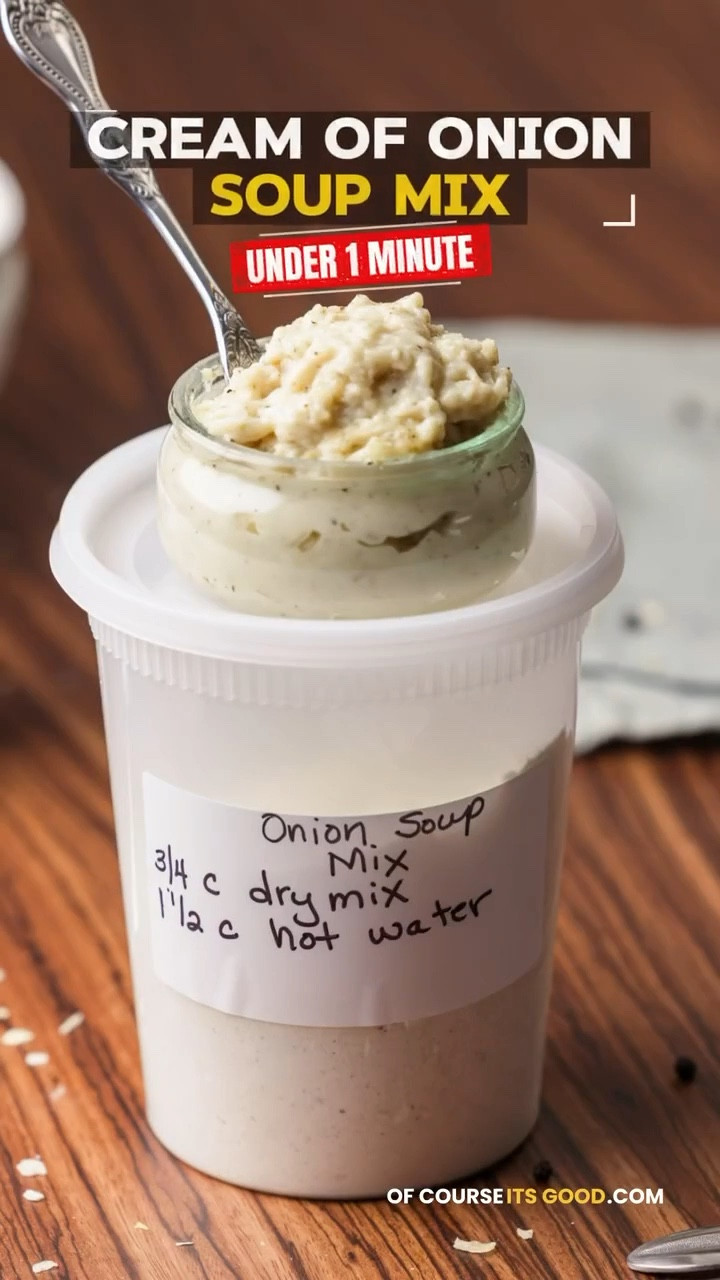 OF COURSE IT’S GOOD 👩🏻‍🍳 UNDER 1 MINUTE | Cream Of Onion Soup Mix 🧅🥣

Full recipe: ofcourseitsgood.com

#LTKSeasonal #LTKfoodie #LTKvlog