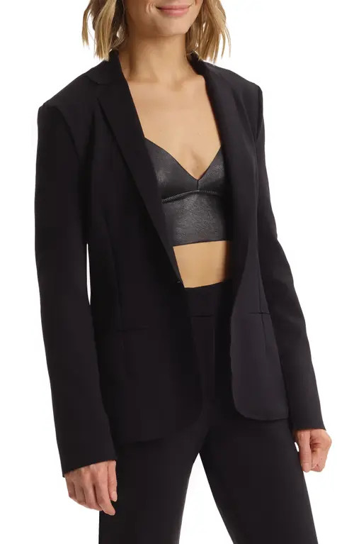 Commando Ceo Neoprene Blazer in Black at Nordstrom, Size Medium | Nordstrom