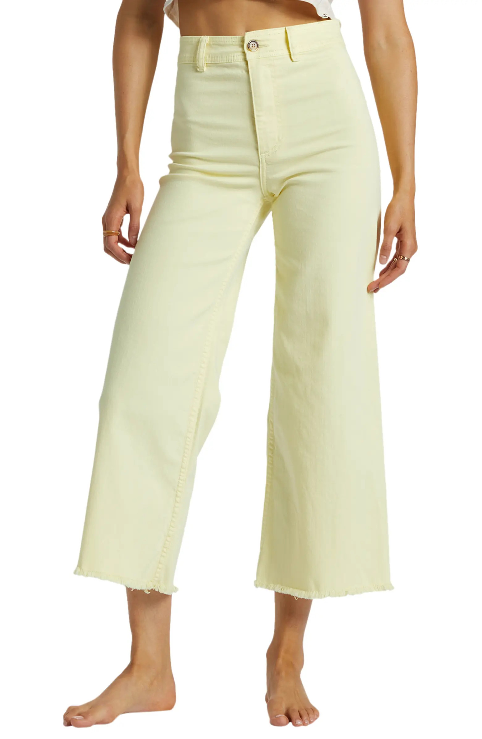 Free Fall Stretch Crop Wide Leg Pants | Nordstrom