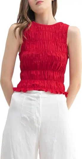 All in Favor Ruched Sleeveless Top | Nordstrom | Nordstrom