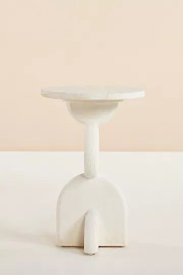 Statuette Side Table, LDW Sales, Anthro Furniture, White Modern Side Table, Small Side Table  | Anthropologie (US)