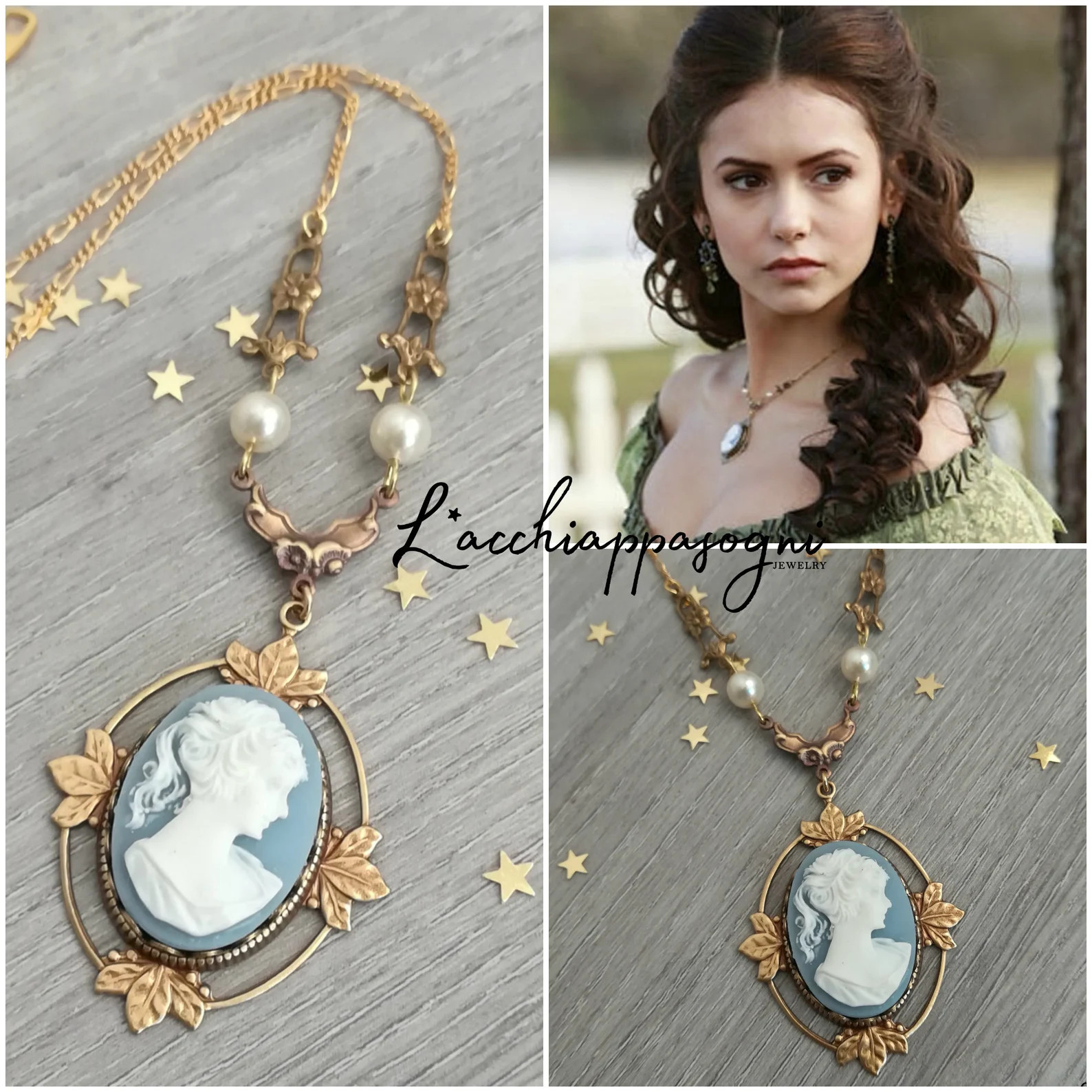 The Vampire Diaries Katherine Pierce Cameo Necklace | Etsy (US)