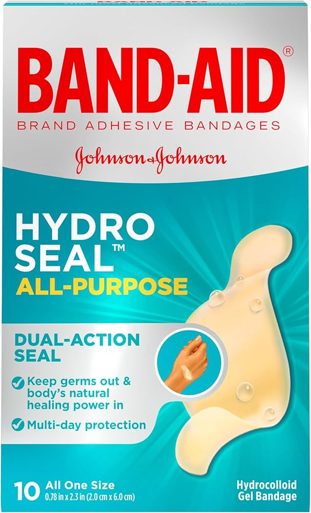Band-Aid Brand Hydro Seal Adhesive Bandages for Wound Care and Blisters, All Purpose Waterproof B... | Amazon (US)