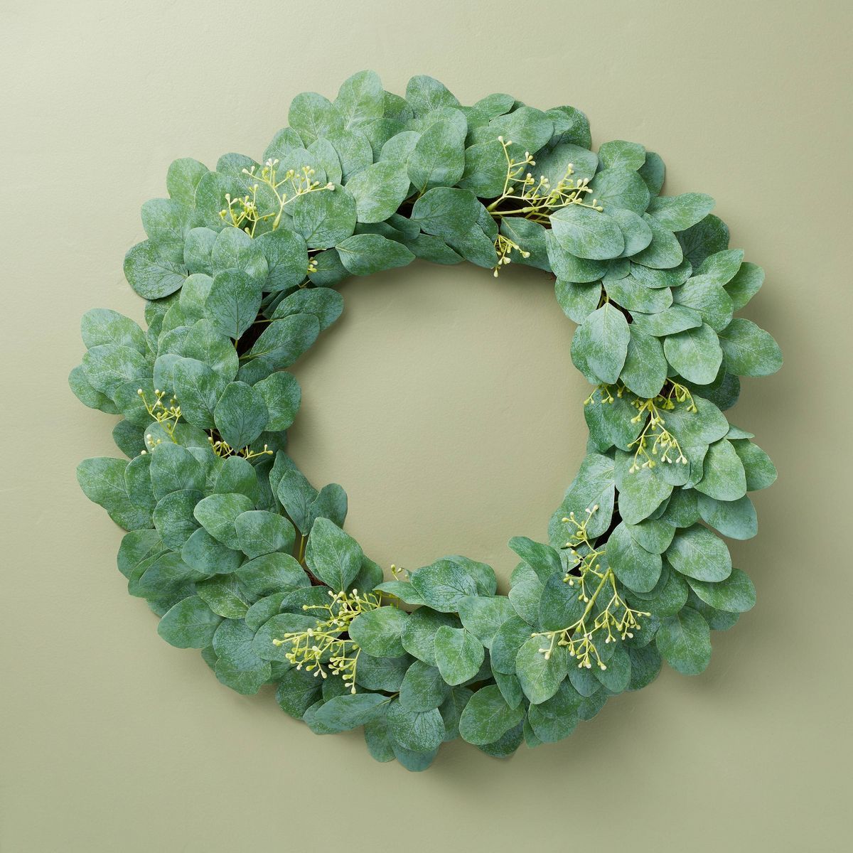 26" Faux Seeded Eucalyptus Wreath - Hearth & Hand™ with Magnolia | Target