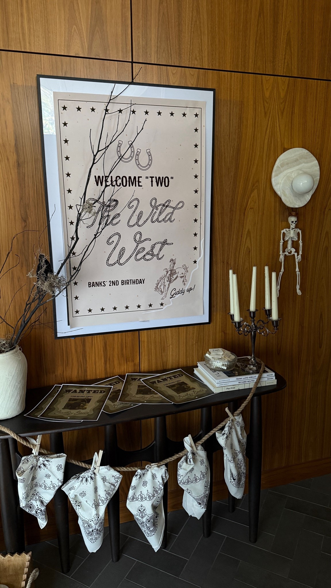 Rodeo themed birthday 
Welcome sign & wanted posters created on Canva & printed at Staples 

#LTKHalloween #LTKSeasonal #LTKBaby