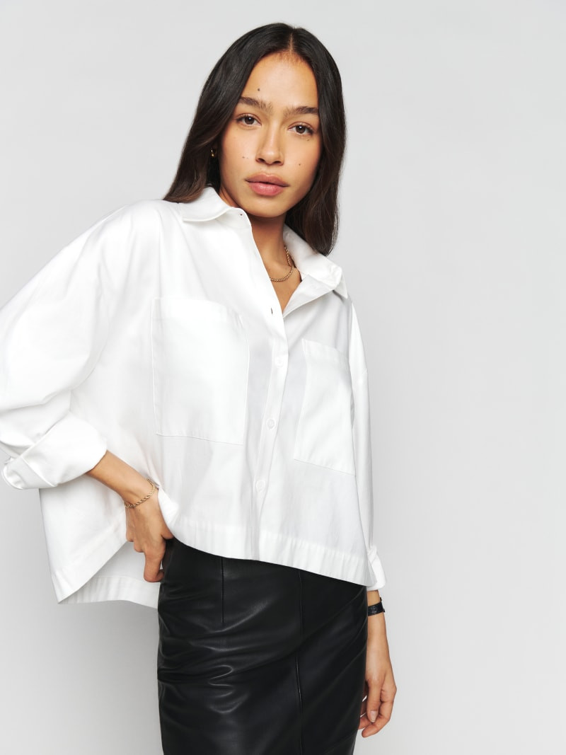 Logan Oversized Shirt | Reformation (Global)