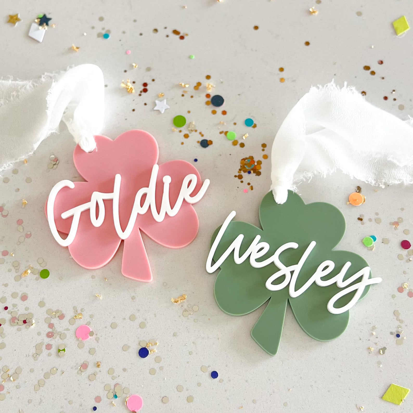 Clover Tag Shamrock Tag St. Patrick's Day Basket Tags St. Patrick's Day Tags St. Patrick's Bag Ta... | Etsy (US)