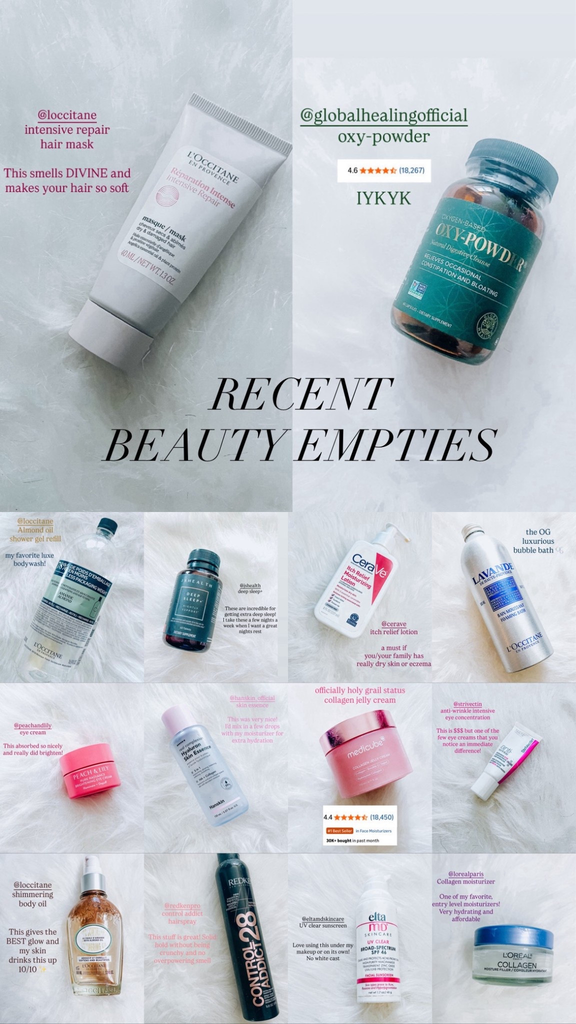 Recent empties
Skincare glass skin
Dry skin winter must-haves
Supplements 
Luxury skincare


#LTKmomlife #LTKmorningroutine #LTKBeauty