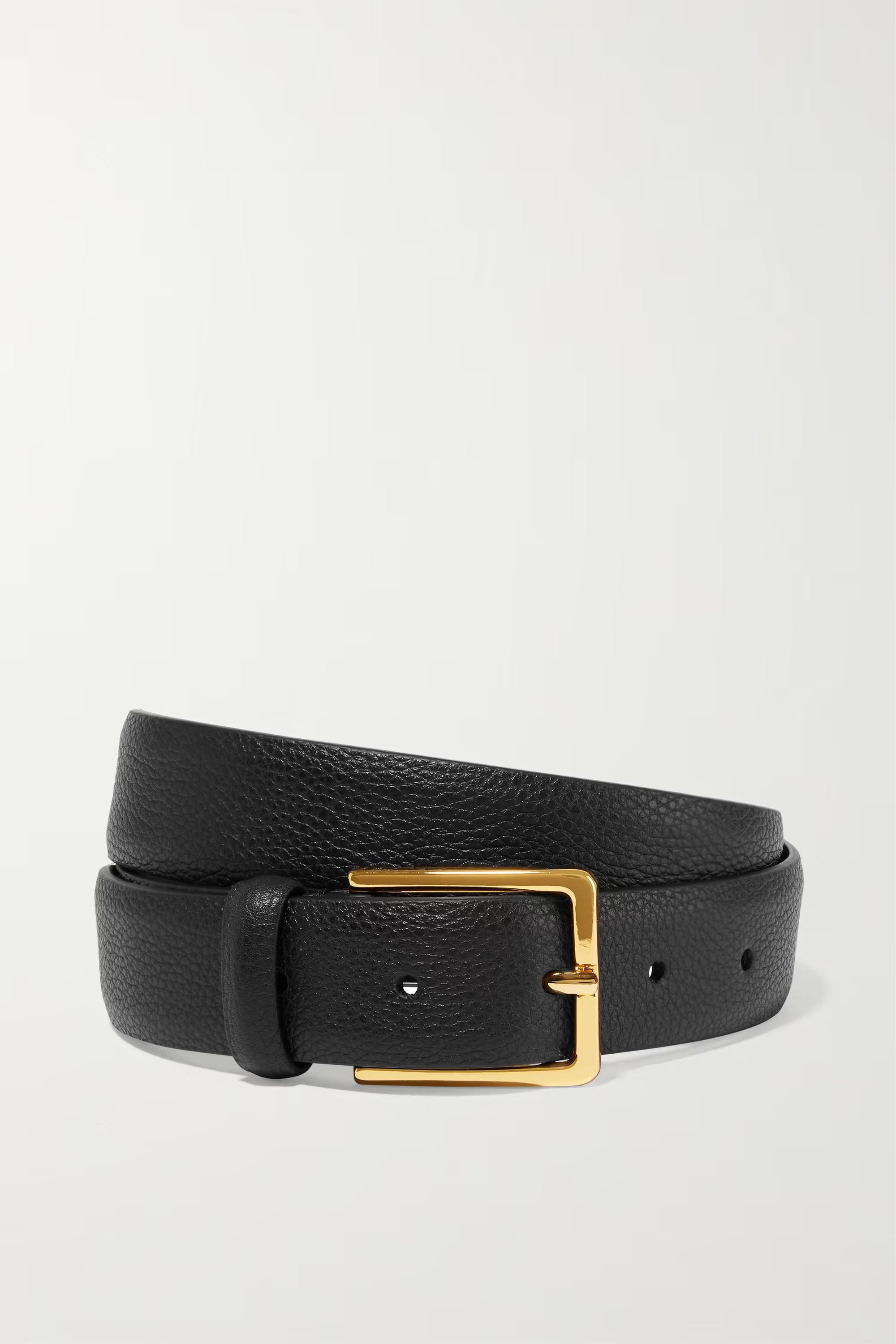 Black Textured-leather belt | ANDERSON'S | NET-A-PORTER | NET-A-PORTER (US)