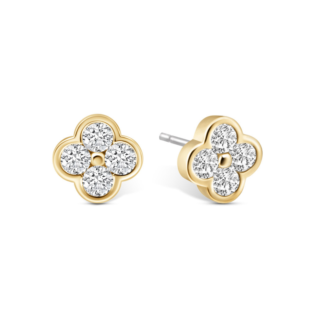 Electric Picks Camilla Clover Stud Earrings in Gold at Nordstrom | Nordstrom