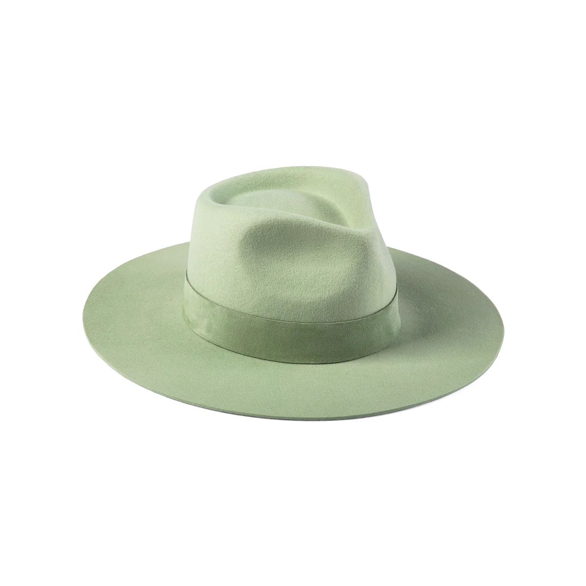 The Mirage Wool Felt Fedora Hat in Green - Lack of Color US | Lack of Color