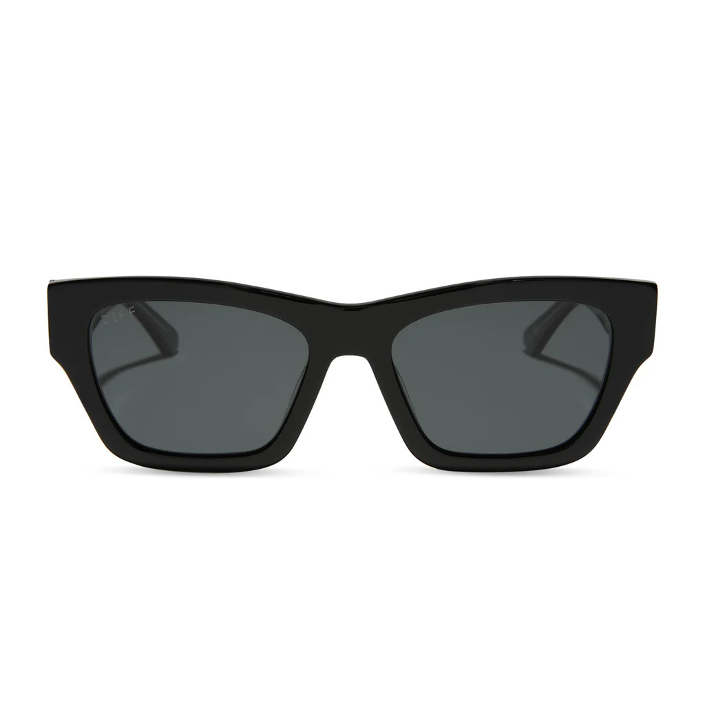 BETH II - NIGHT SKY BLACK + SILVER W GREY + POLARIZED SUNGLASSES | DIFF Eyewear