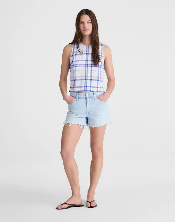 Tie-Back Shell Top in 100% Linen | Madewell